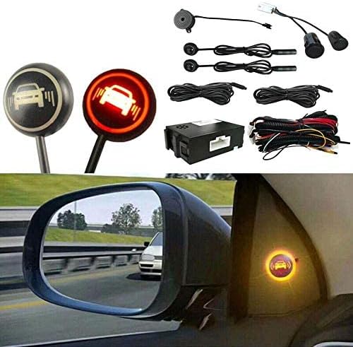 Car Blind Spot Monitoring System, 12V Car Blindspot Sensors Lane Change Reminding Driving Assistance Sensor Monitoring