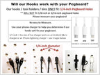 WallPeg Pegboard Bins & Cups - 12 Each 5" Bins and 4 Each 5" Cups - Hooks to Peg Board Panel Organize Hardware Arrange Access