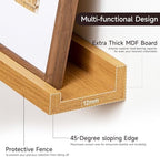 Floating Picture Ledge Shelves for Wall Set of 2, 55 Inches Picture Shelf with Ledge, Nursery Book Shelf for Toys Storage Kid
