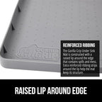 GORILLA GRIP Waterproof Silicone Under Sink Mat with Raised Lip for Kitchen and Bathroom, Cabinet Shelf Liner Stay in Place M