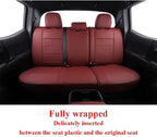 EKR Custom Fit Tacoma Car Seat Covers for Select Toyota Tacoma 2016 2017 2018 2019 2020 2021 2022 2023 Double Cab/Crew Cab - 