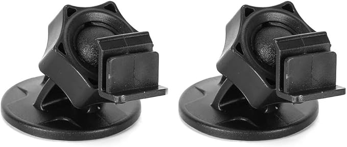 Car Mount for Car Frontview Dash Cam, Windshield & Dashboard Adhesive Recorder & GPS Mount Holder, 360 Degree Adjustable Rotating Bracket, 2Pcs (F Head)