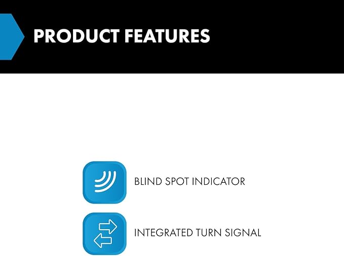 TRQ Mirror Glass Heated Arrow Signal Blind Spot Detection Passenger Right RH Compatible with GM