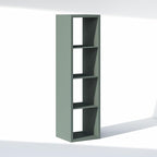 Furinno Cubic Closet Organizers and Storage, 4-Cube Closet Organizer, Vertical Open Shelf Closet Storage, Extra Thick Frame f