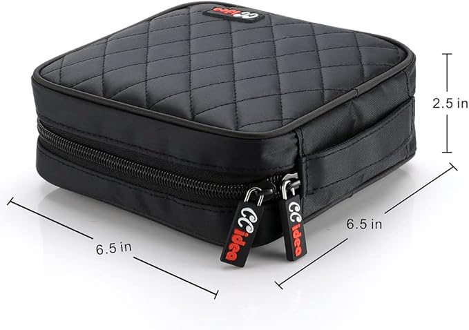 CCidea 40 Capacity CD/DVD Case Holder Portable Wallet Disc Storage Binder for Car, Home,Travel Carrying Organizer (Black) Specials