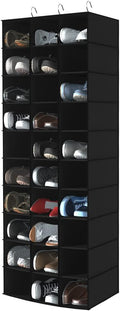 coastal rose Hanging Shoe Organizer for Closet, 30 Sections Hanging Closet Organizers and Storage Shelves, Space Saving Hangi