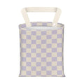 Hanging Car Garbage Bag, Cute Car Trash Can Bag, Automotive Accessories for Women Men Cute Purple Checkerboard