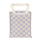 Hanging Car Garbage Bag, Cute Car Trash Can Bag, Automotive Accessories for Women Men Cute Purple Checkerboard