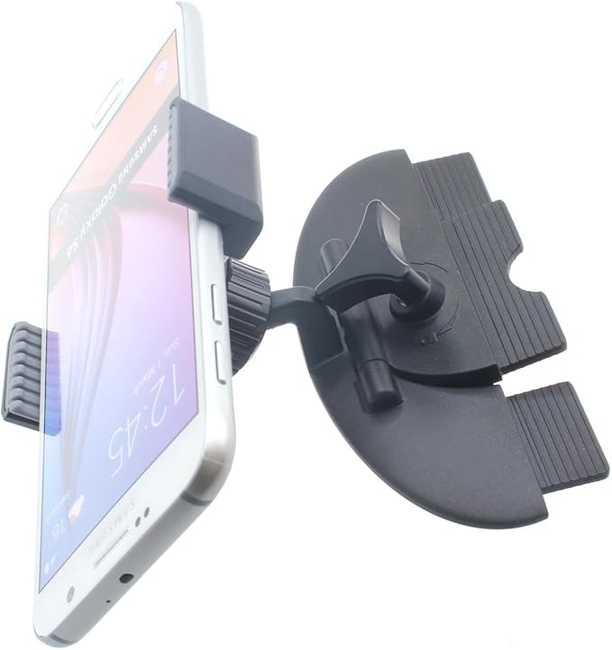 Car Mount CD Slot Holder Compatible with Google Pixel 9 Pro XL, Cradle Swivel Dock Strong Grip CD Player Slot