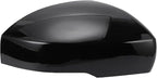X AUTOHAUX Car Rear View Right Passenger Side Mirror Cover Cap Replacement Gloss Black for Range Rover 2013-2019, for Range Rover Sport 2014-2019, for Land Rover LR4 2014-2016
