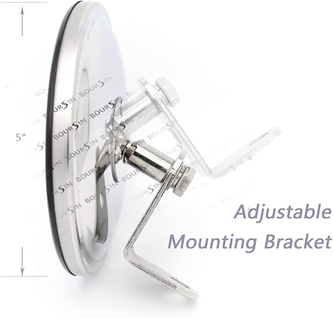 5 Inch Convex Round Mirror Blind Spot For Isuzu NPR NPR-HD NQR NRR FSR FVR FRR Truck Bus Atv Utv Adjustable Bracket