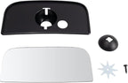 TRQ Exterior Tow Mirror Lower Glass LH Driver Side for Chevy GMC Truck SUV