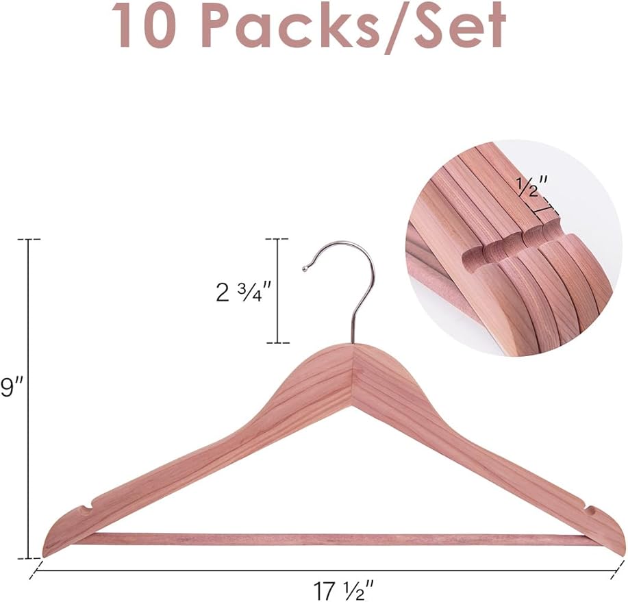 StorageWorks Under Bed Storage Containers with Cedar Wood Clothes Hanger 10 Pack