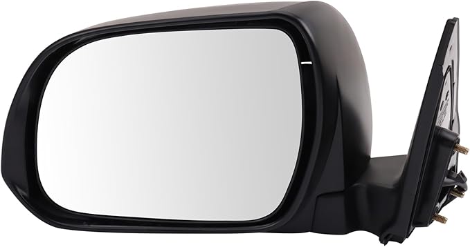 TRQ 2 Piece Driver and Passenger Side Mirror Assembly Set Electric Adjustment Non-Heated No Memory Black Compatible with 2008