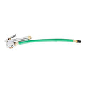 STEELMAN 75052 Straight Chuck Tire Inflator with Built-in Gauge and Green 12-Inch Hose