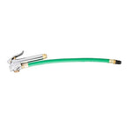 STEELMAN 75052 Straight Chuck Tire Inflator with Built-in Gauge and Green 12-Inch Hose