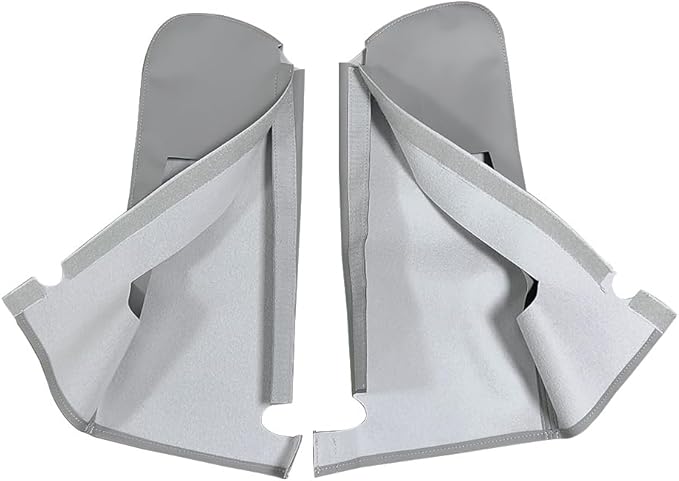 Car Sun Visor Cover Pair Fit for Chevy Tahoe Suburban Yukon 1995-1999, Microfiber Leather, Gray