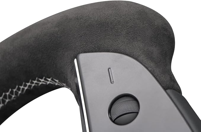 MEWANT Hand Stitched Tesla Model S Yoke Steering Wheel Cover Wrap for Tesla Model S 2021-2023 / Model X 2021-2023 Tesla Yoke Steering Wheel Accessories