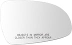 TRQ Passenger Side Mirror Glass Heated Convex Snap On Compatible with 2017-2022 Kia Sportage KI1325124