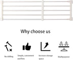 Adjustable Shelf Organizer Expandable Closet Shelf and Rod with No Drilling for Wardrobe Cupboard Kitchen Bookcase (22.1" - 3