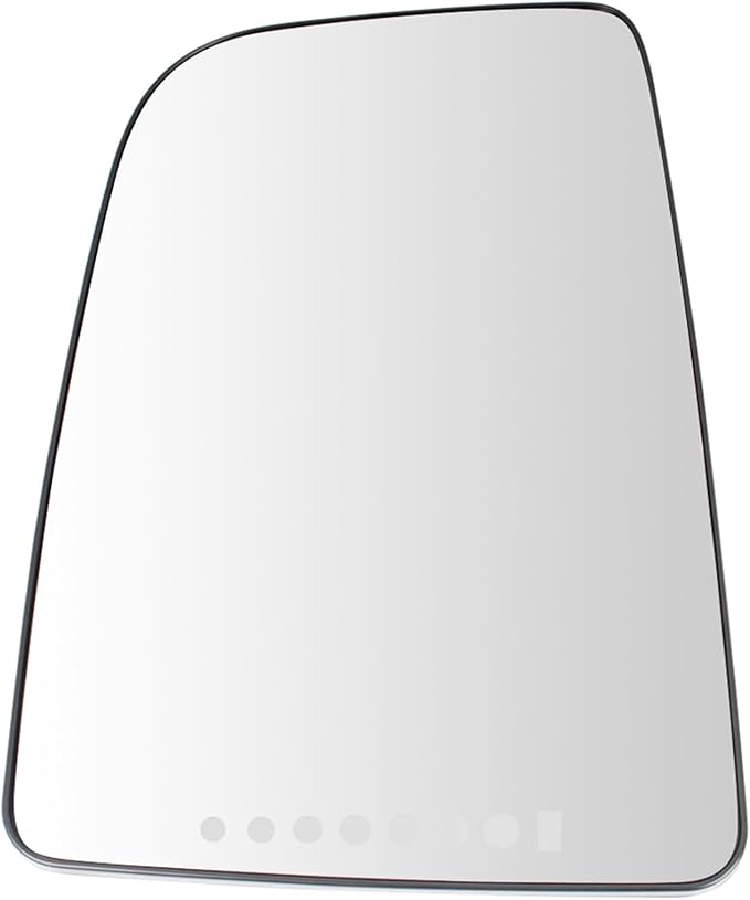 TRQ Driver Side Mirror Glass Heated Large Snap-On Compatible with 2010-2014 Mercedes-Benz Sprinter 2500 3500 MB1324124