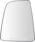 TRQ Driver Side Mirror Glass Heated Large Snap-On Compatible with 2010-2014 Mercedes-Benz Sprinter 2500 3500 MB1324124