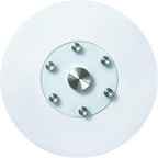 VEVOR 30 in Glass Lazy Susan Turntable, Tempered Glass Dining Table Centerpiece with 6 Rotating Wheels, 360° Smooth and Silen