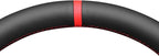 MEWANT Hand Stitched Steering Wheel Cover for Chevy Silverado 1500 2003-2006 Black Genuine Leather Steering Wheel Wrap