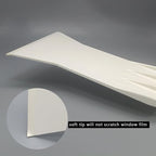 Long Handle Bulldozer Squeegee Window Tint Tools for Front & Rear Back Window Film Auto Flat Glass Tint - White
