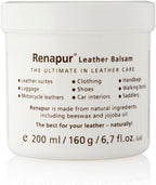 Renapur Leather Balsam, Natural Conditioner, Protector and Restorer — for Leather Furniture, footwear, Purses & Bags, Car int