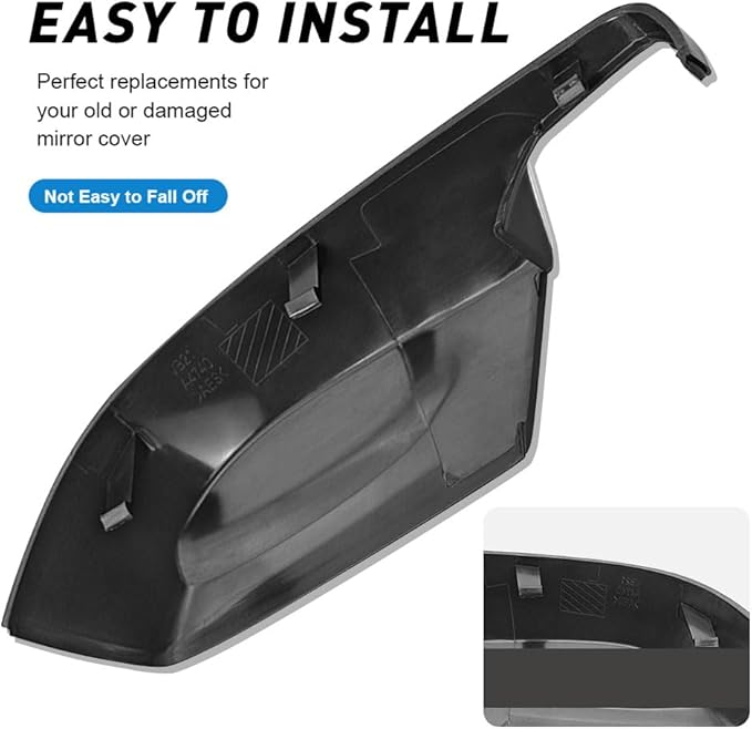 Three T Car Auto Side Rearview Mirror Lower Cover Cap Trim For Subaru Crosstrek 2013-2014,Impreza 2012-2014,Forester 2014-2018,Legacy 2013-2014,Outback 2013-2014,Driver Side(Left)