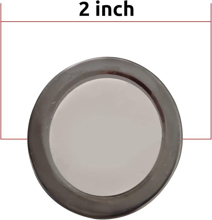 Blind Spot Mirror - 4 Pack 2" Blind Spot Mirrors For Cars - Rust Resistant Aluminum - NEW LARGER 2 inch Rear View Blind Spot Mirrors 4pcs Oval Convex Self Stick - Essential Accessory [Bundle 4pk]