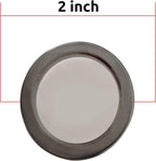 Blind Spot Mirror - 4 Pack 2" Blind Spot Mirrors For Cars - Rust Resistant Aluminum - NEW LARGER 2 inch Rear View Blind Spot Mirrors 4pcs Oval Convex Self Stick - Essential Accessory [Bundle 4pk]