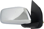 TRQ Power Heated Chrome Side Mirror Set Driver & Passenger Compatible with 2011-2018 Nissan Frontier NI1320291 NI1321291