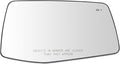 TRQ Passenger Side Mirror Glass Heated Blind Spot Convex Compatible with 2019-2022 Chevrolet Silverado 1500 2022 Silverado 15