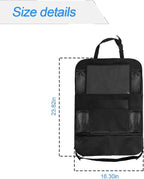 Hanemia Car Seat Back Organizer, Waterproof and Durable with 10" Table Holder, 9 Storage Pockets for Kids, Travel Accessories, 2 Pack