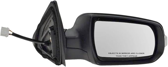 TRQ 2 Piece Driver and Passenger Side Mirror Assembly Set Electric Adjustment Heated No Memory Textured Compatible with 2011-