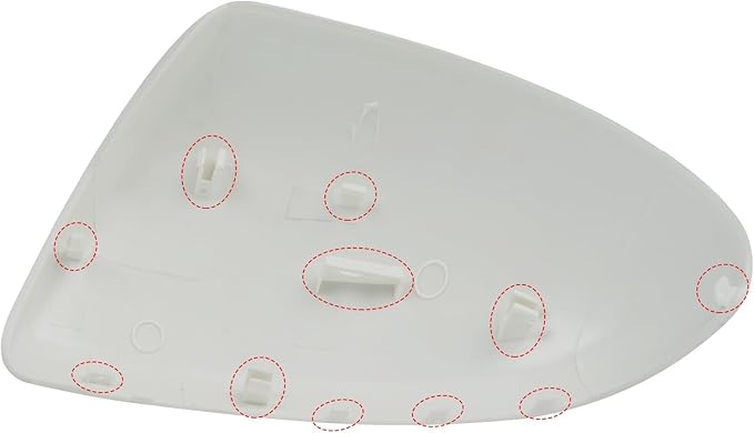 Compatible with Mazda2 /Mazda 3 2010-2013 Right Passenger Side Mirror Cap Cover, Door Rearview Side Mirror Cover Replacement for Mazda, Glossy Black
