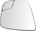 TRQ Driver Side Mirror Glass Heated with Spotter Glass Compatible with 2015-2021 Nissan NV200 NI1324126
