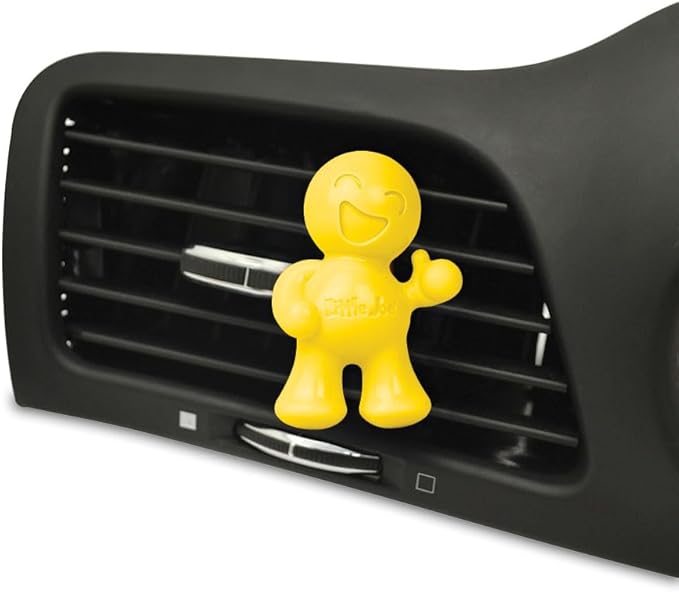 Little Joe 96402-6PK Vanilla Scent Car Air Freshener Vent Clip, Fights Odors for up to 45 Days, Long-Lasting Freshness, Cute 