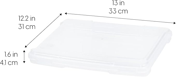 IRIS USA Board Game Storage Craft Organizer Box with Snap-Tight Latch Lid, 10-Pack Portable Plastic Case Bin for Puzzles, Mag