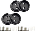 QCAA Heavy Duty Solid Metal Closet Rod Socket Set, 1-3/8'', Oil-Rubbed Bronze, 2 Pair, Made In Taiwan