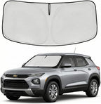 Windshield Sun Shade for Chevy Trailblazer 2021-2024 2025 2026 Sunshade Front Window Shade Custom Fit Trailblazer Accessories Sun Visor Foldable Shade Blocks UV Rays Accessories