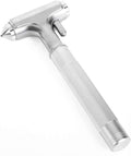 Car Safety Hammer, Fireproof Metal Emergency Escape Hammer with Hard Alloy Head Window Breaker and Seat Belt Cutter, Aluminiu