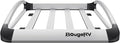 BougeRV Anti-Rust Aluminum Roof Basket 47''x40''x8'' Lightweight Universal Rooftop Cargo Carrier Roof Rack Cargo Basket with Wind Fairing, Roof Rack for SUV Pick Up Truck,150LBS Load Capacity, Silver