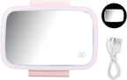 Car Sun Visor Vanity Mirror,LED Sun Visor Mirror,Car Sun Visor Makeup Mirror Surround LED Lights Plug and Play with Retractable Back Clip
