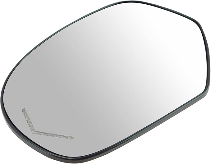 TRQ Driver Side Mirror Glass Heated Compatible with 2007-2013 Chevrolet Silverado GMC Sierra 1500 Suburban Yukon XL 2500 2007