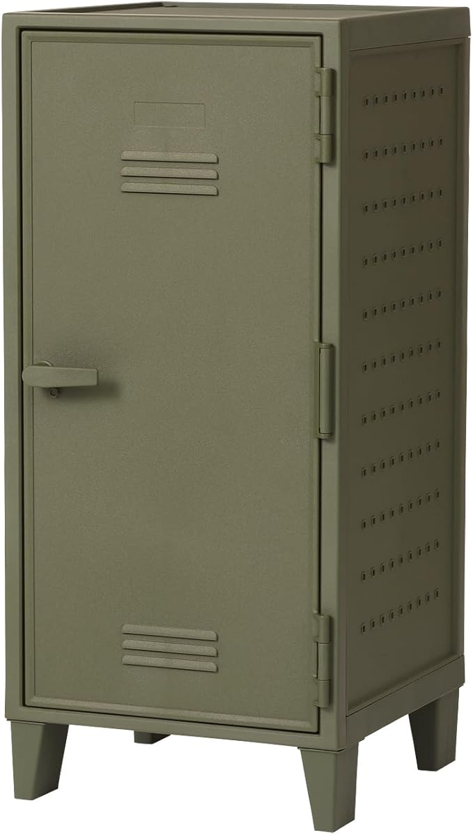 Tenma Locker-Shaped Storage Box Fits Peg Cabinet Retro Cute Vertical Storage Storage Case Pegboard Vintage Easy Assembly No T