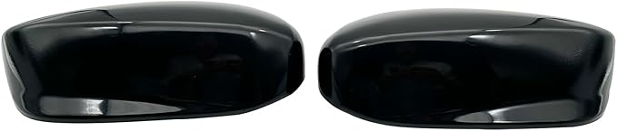 Pair Side Mirror Cover Cap Fit For Honda Accord 2008 2009 2010 2011 2012 LH+RH Door Side Exterior Rearview Back Sight Mirror Cover Shell Replacement,Clip-on Slot Type