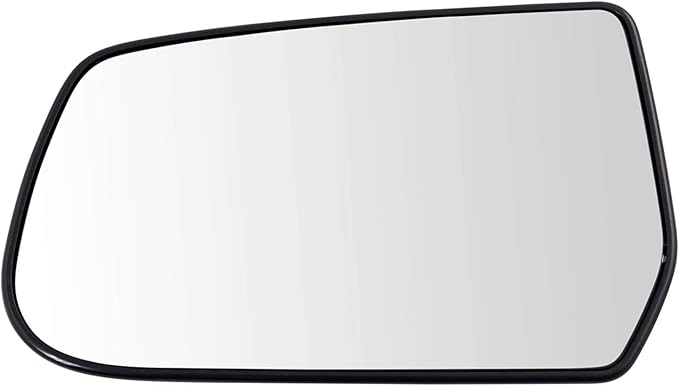 TRQ Driver Side Mirror Glass Non-Heated Compatible with 2010-2017 Chevrolet Equinox GMC Terrain Factory Equipped Mirrors GM13